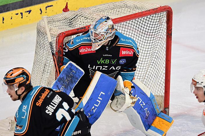 Tormann Rasmus Tirronen (Steinbach Black Wings Linz) Semifinale 4, Win2Day ICE Hockey League, 4. Semifinale, Steinbach Black Wings Linz vs EC KAC,  Linz AG Eisarena 