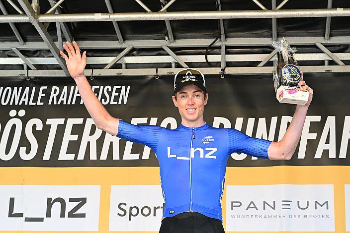 Im Punktetrikot Kilian Feurstein (AUT, Team Vorarlberg), 4. Etappe Aigen - Schlägl - Aigen - Schlägl, 16. Int. Oberösterreich Rundfahrt