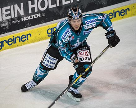 Jonathan D Aversa (EHC Liwest Black Wings Linz), EHC Liwest Black Wings Linz vs HCB Suedtirol Alperia