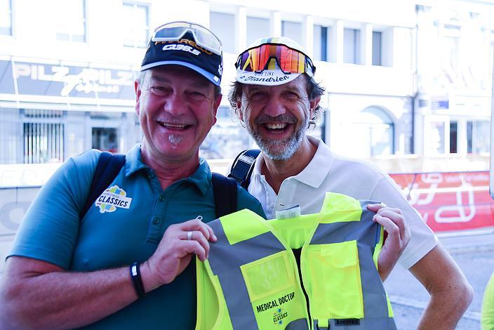 Walter Ameshofer (LRV OÖ Vize Präsident), Dr. Tom Mesic (LRV Oberösterreich)  Österreich Staatsmeisterschaft, Strasse, ÖSTM Schwanenstadt - OÖ