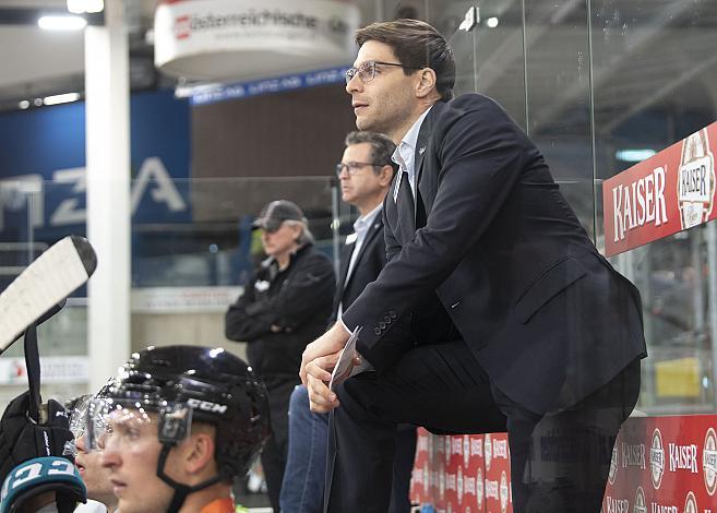 Head-Coach Pierre Beaulieu (Black Wings 1992) Black Wings Linz vs Graz 99ers, Eishockey, Testspiel