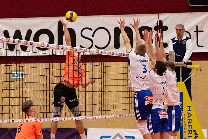 Maximilian Schober (VCA Amstetten Niederösterreich) Volleyball CEV Challenge Cup VCA Amstetten NÖ vs Lausanne UC (Schweiz)