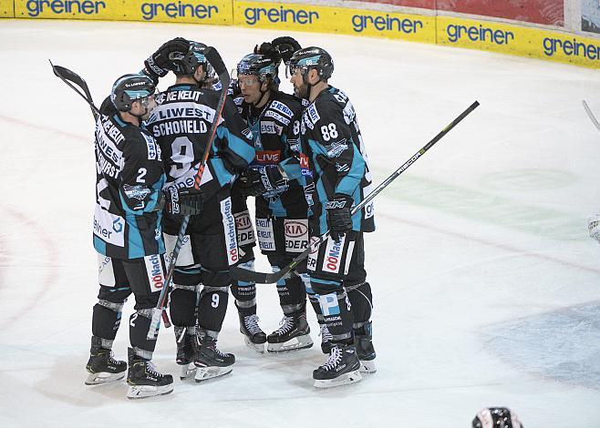 Linz feiert EHC Liwest Black Wings Linz vs spusu Vienna Capitals