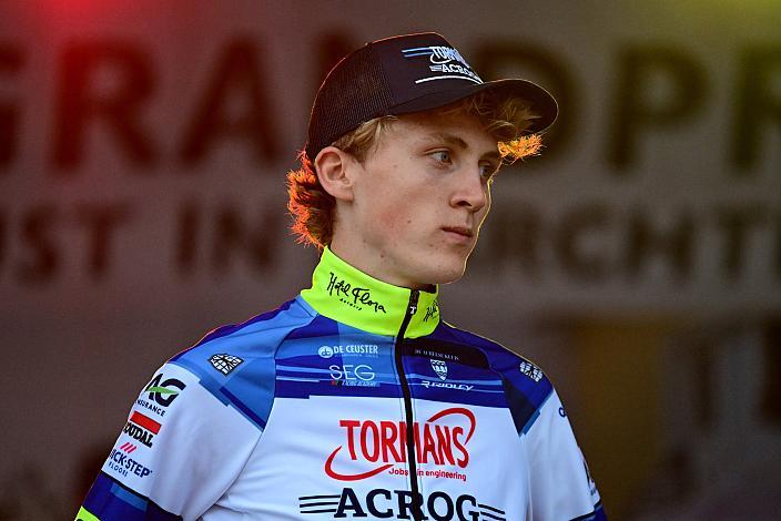 Im Gelben Trikot des Gesamtführenden und Sieger 1. Etappe Jasper Verbrugge (BEL, Acrog-Tormans), 50. OÖ Junioren Rundfahrt, 1. Etappe Marchtrenk - Marchtrenk