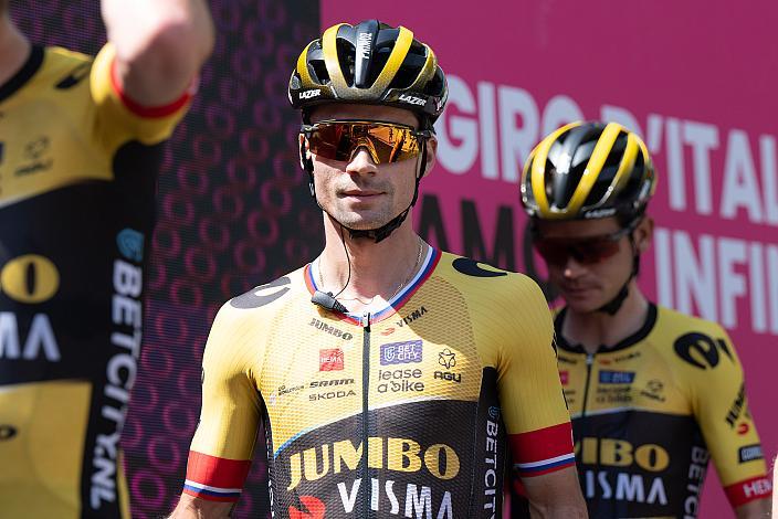 Primoz Roglic (SLO, Team Jumbo-Visma) , Rohan Dennis (AUS, Team Jumbo-Visma) , 106. Giro d Italia, Stage 19, Longarone  - Tre Cime de Lavaredo 183km