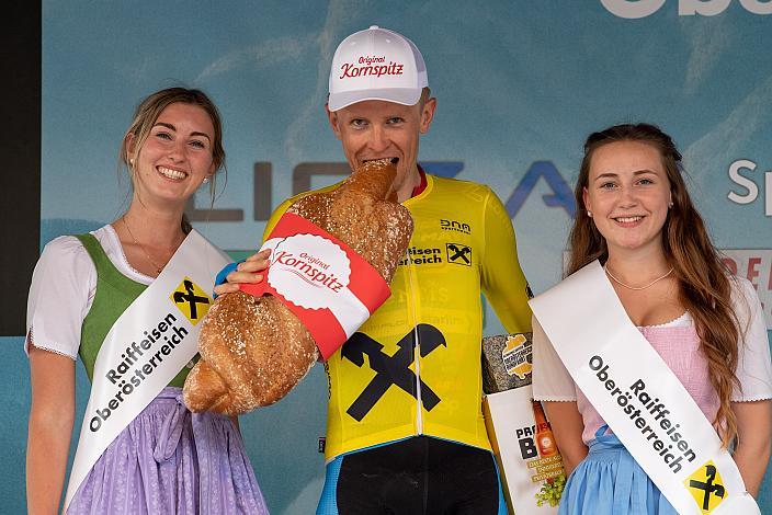Daniel Turek (CZE, Team Felbermayr Simplon Wels) im Gelben Trikot des Gesamtführenden 1. Etappe Wels - Maria Schmolln, Int. Raiffeisen Oberösterreich Rundfahrt UCI Kat. 2.2