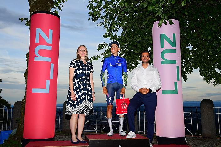 Etappensieger Henrique RIBEIRO BRAVO (BRA, SOUDAL QUICK-STEP DEVO TEAM) Punktetrikot 1. Etappe Linz Hauptplatz - Pöstlingberg, Oberösterreich Rundfahrt