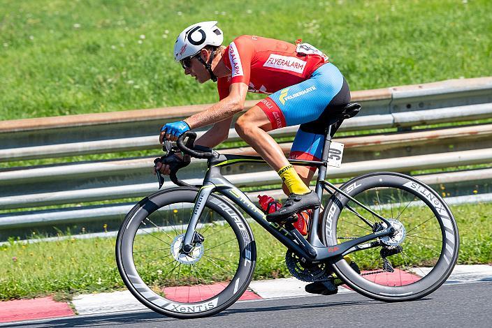 Moran Vermeulen (AUT, Team Felbermayr Simplon Wels) im Trikot des Ligaführenden MYGYM Master Race am Salzburg Ring, ÖRV RadLiga, Radsport, Radliga, ÖRV, Herren Elite, 