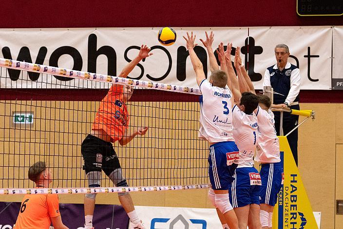 Maximilian Schober (VCA Amstetten Niederösterreich) Volleyball CEV Challenge Cup VCA Amstetten NÖ vs Lausanne UC (Schweiz)