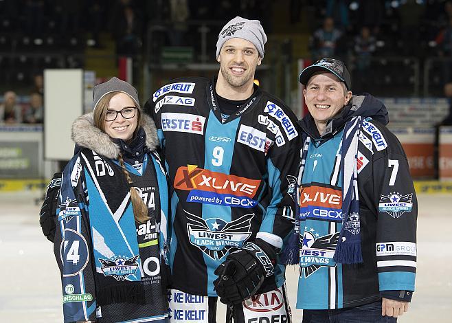 Rick Schofield (EHC Liwest Black Wings Linz) Spieler des Abends EHC Liwest Black Wings Linz vs EC Panaceo VSV