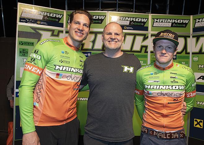 Brian Lebler (EHC Liwest Black Wings Linz)  MTB, Mountainbike, Alexander Hrinkow (Hrinkow Advarics Cycleang Team), Dominik Hrinkow (AUT, Hrinkow Advarics Cycleang Team)  
