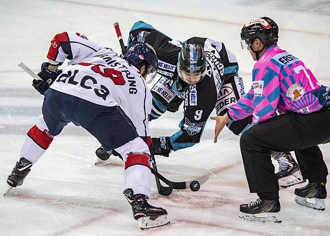 Rick Schofield (EHC Liwest Black Wings Linz), John Armstrong (KHL Medvescak Zagreb), EHC Liwest Black Wings Linz vs EKHL Medvescak Zagreb