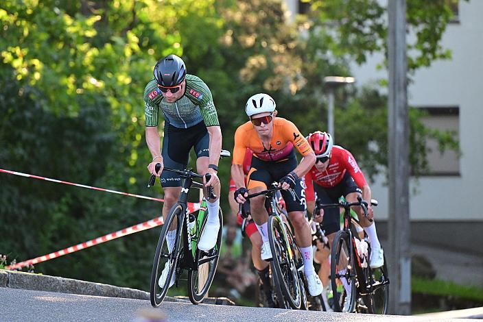 Die Ausreisser mit Sieger Loic Bettendorff (LUX, Hrinkow Advarics), , 2. Matthias Gusner (AUT, WSA KTM Graz), 3. Josef Dirnbauer (AUT, Cycling Team Schwingshandl),
 27. Int. ASVÖ - HRINKOW City Kriterium Steyr, Herren Elite, ÖRV, Radsport, Mountainbike, ELITE Rennrad