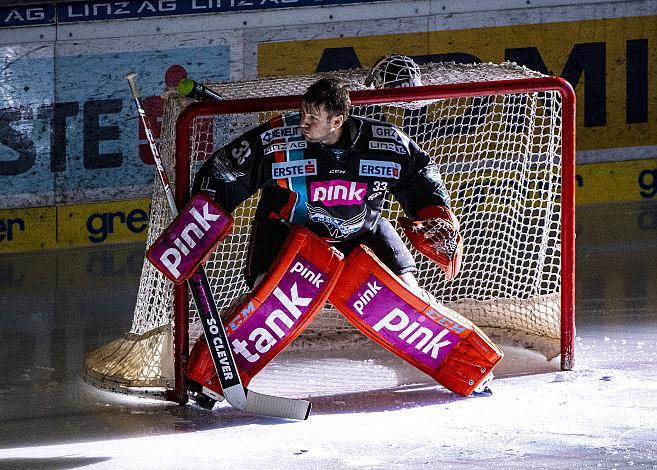 Tormann Jeff Glass (EHC Liwest Black Wings Linz),  Eishockey,  EHC Liwest Black Wings Linz vs HC Orli Znojmo