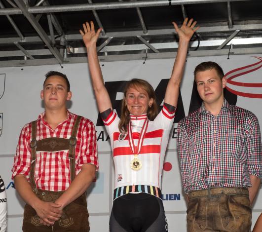 Siegerin Martina Ritter Rad Staatsmeisterschaft, Elite Herren, Grein an der Donau