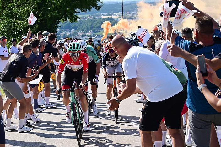 Führender in der Gesamtwertung, Rotes Skoda Trikot, Gregor Mühlberger (AUT, Austria), 4. Etappe von Steyr nach Steyr, 170,5km, Tour of Austria