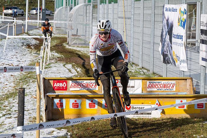 Sieger Junioren Valentin Hofer (AUT, Sportunion Maria Schmolln) Radquerfeldein GP um das Sportzentrum Gunskirchen, Rad Cyclo Cross, 