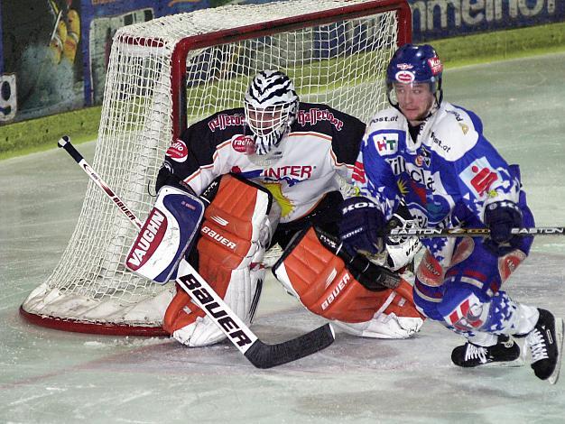 Pavel Nestak, Tormann Linz und Roland Kaspitz, VSV 