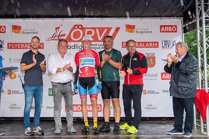 Moran Vermeulen (AUT, Team Felbermayr Simplon Wels) im Trikot des Liga Führenden, 59. Burgenland Rundfahrt, Radsport, Radliga, ÖRV, Herren Elite,
