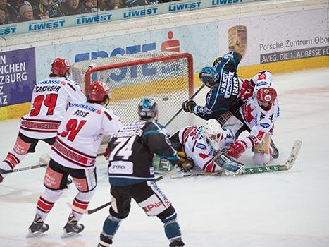 Matthias Iberer, Linz scort, EHC Liwest Black Wings Linz vs HC TWK Innsbruck