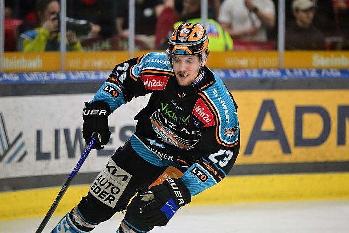 Patrick Söllinger (Steinbach Black Wings Linz) Semifinale 4, Win2Day ICE Hockey League, 4. Semifinale, Steinbach Black Wings Linz vs EC KAC,  Linz AG Eisarena 