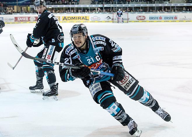 Philipp Lukas (EHC Liwest Black Wings Linz)  EHC Liwest Black Wings Linz vs KHL Medvescak Zagreb, 1. Viertelfinale