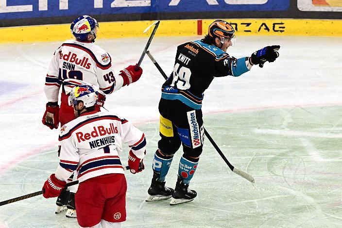 Graham Knott (Steinbach Black Wings Linz) feiert  Win2Day ICE Hockey League,  Steinbach Black Wings Linz vs EC Red Bull Salzburg,  Linz AG Eisarena 