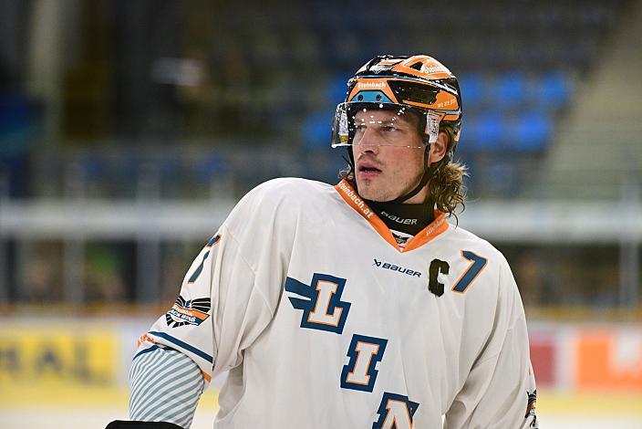 Brian Lebler (Steinbach Black Wings Linz) Testspiel, Steinbach Black Wings Linz vs Kassel Huskies , Linz AG Eisarena 