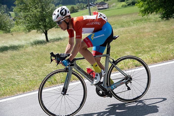 Riccardo Zoidl (AUT, Team Felbermayr Simplon Wels) im Trikot des Besten Österreichers 3. Etappe Traun - Hinterstoder, Int. Raiffeisen Oberösterreich Rundfahrt UCI Kat. 2.2