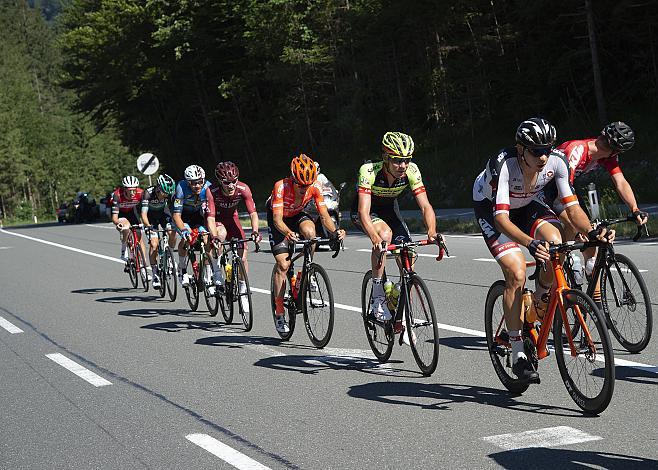 Die grosse Ausreissergruppe mit den Favoriten, Herren Elite Rad Strassen Staatsmeisterschaft, Mondsee