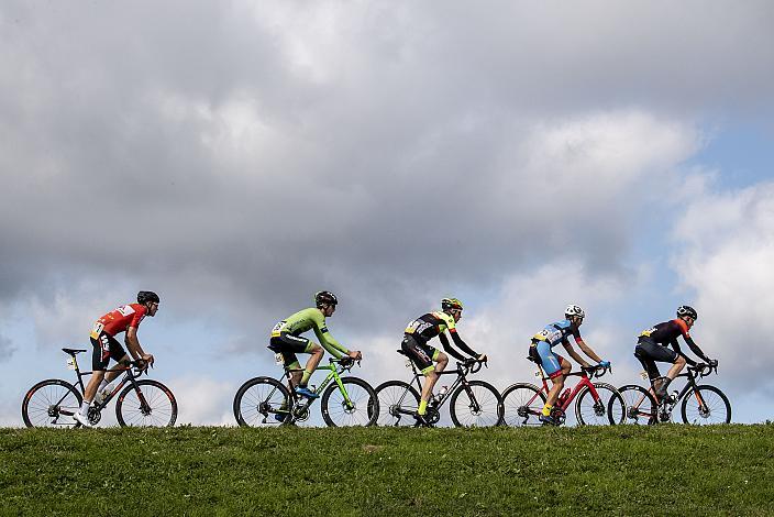 v.l. Daniel Köck (AUT, Team WSA Graz ARBOE), Michael Konczer (AUT, Hrinkow Advarics Cycleang), Lukas Meiler, GER (Team Vorarlberg Santic), Andi Bajc (SLO, Team Felbermayr Simplon Wels), Jakob Geszner (GER, rad-net ROSE Team) 1. Mühlviertler Hügelwelt Classik, Königswiesen,  U23, Elite Damen und Herren