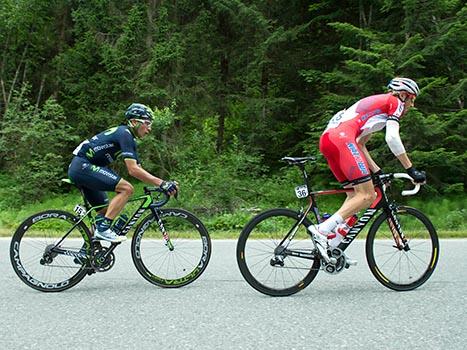 KOZONCHUK Dmitriy, RUS, Katyusha, vor Dayer Quintana, COL, Moviestar, Bad Ischl - Kitzbueheler Horn 206km