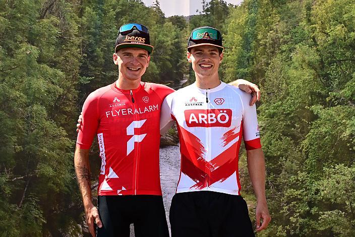 Im Führungstrikot Jaka Primozic (SLO, Hrinkow Advarics), Bester U23 heute Stefan Kovar (AUT, Hrinkow Advarics)  52. Erlauftaler Radsporttage Herren, Road Cycling League Austria