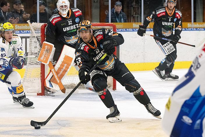 Daine Todd (Steinbach Black Wings Linz) Steinbach Black Wings Linz vs EC iDM Wärmepumpen VSV, 1. Runde, Steinbach Black Wings Linz, Linz AG Eisarena 