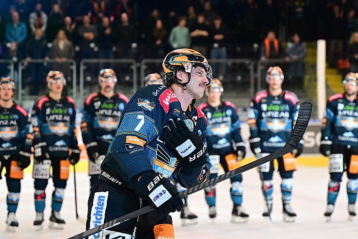 Brian Lebler (Steinbach Black Wings Linz) Rekordtorschütze der ICE Hockey League, Steinbach Black Wings Linz vs HC Pustertal Woelfe, ICE Eishockey Liga, Linz AG Eisarena