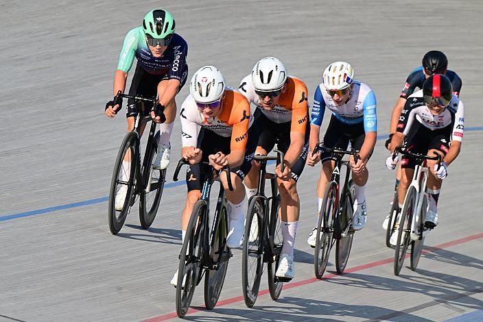 Niklas Wiesmayr (AUT, Österreich), Raphael Kokas (AUT, Schwingshandl Intralogistics), Maximilian Schmidbauer (AUT, Schwingshandl Intralogistics),  Herren Elite, U23, Bahn Staatsmeisterschaft Punkterennen