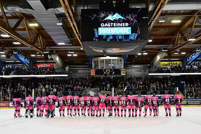 Das Team der Steinbach Black Wings Linz ICE, Steinbach Black Wings Linz vs HC Tiwag Innsbruck - Die Haie Linz, AG Eisarena 