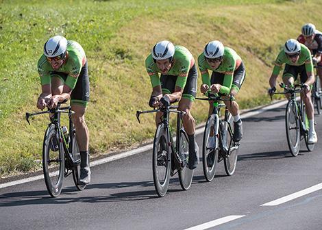 Team Hrinkow Advarics Cycleang , Andreas Hofer (AUT, Hrinkow Advarics Cycleang Team), Andreas Graf (AUT, Hrinkow Advarics Cycleang Team), Andreas Walzel (AUT, Hrinkow Advarics Cycleang Team), Patrick Bosman (AUT, Hrinkow Advarics Cycleang Team) 