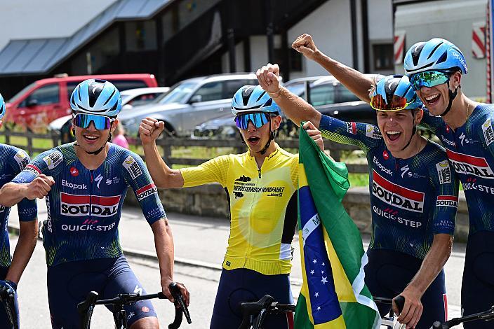Im Gelben Trikot des Gesamtsiegers  Henrique Ribeiro Bravo (BRA, Soudal - Quickstep Devo Team)  4. Etappe Aigen - Schlägl Aigen - Schlägl, Oberösterreich Rundfahrt