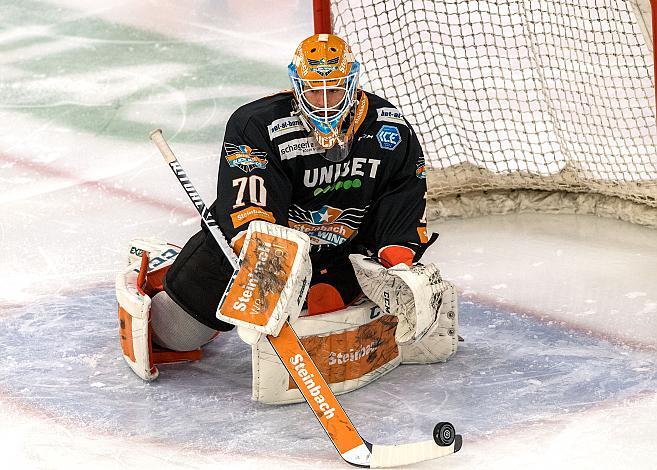 Tormann David Kickert (Steinbach Black Wings 1992) Steinbach Black Wings 1992 vs HC TWK Innsbruck  , Eishockey, Bet at Home ICE Hockey League
