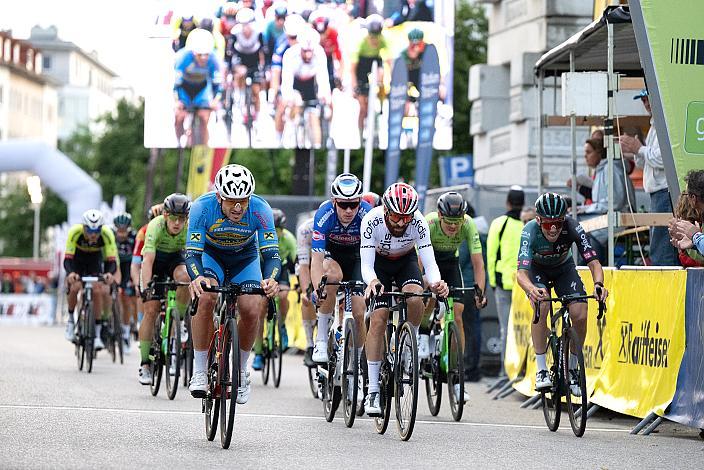 Daniel Federspiel (AUT, Team Felbermayr Simplon Wels), Simon Geschke (GER, Cofidis, Solutions Credits) Radsport Wels, 24. Innenstadtkriterium