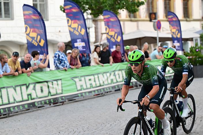 Josef Dirnbauer (AUT, Hrinkow Advarics) Team Hrinkow Advarics in der Führung beim 28. Int. ASVÖ - HRINKOW City Kriterium Steyr, Herren Elite, ÖRV, Radsport, Mountainbike, ELITE Rennrad