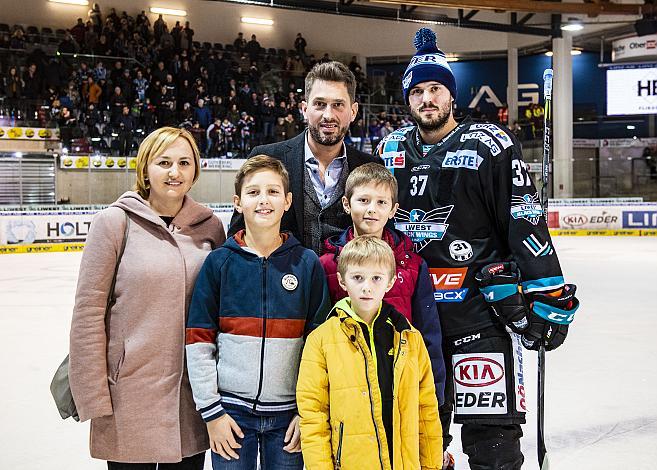 Im Bild: Spieler des Abends Andreas Kristler (EHC Liwest Black Wings Linz)  Eishockey,  EHC Liwest Black Wings Linz vs HCB SÃ¼dtirol Alperia 