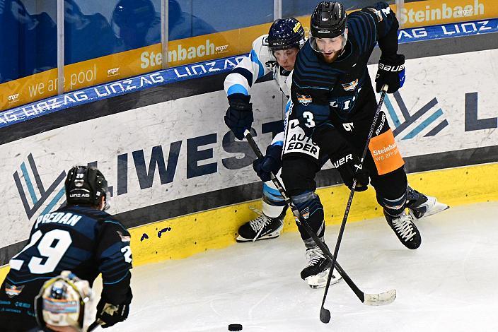 Greg Moro (Steinbach Black Wings Linz),  Steinbach Black Wings Linz vs Bili Tygri Liberec (CZE) , Linz AG Eisarena