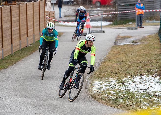 Sieger Daniel Federspiel (AUT, Team Vorarlberg Santic) Rad Cyclo Cross Staatsmeisterschaft 2021, Neusiedl/Waidamannsfeld, Niederösterreich