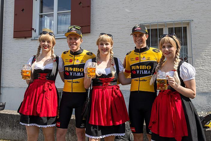 Sieger Johannes Staune-Mittet (NOR, Team Jumbo-Visma), Rick Pluimers (NED, Jumbo-Visma Development Team), Aktivster Fahrer, Herren Elite, U23, Radliga, GP Vorarlberg, Nenzing