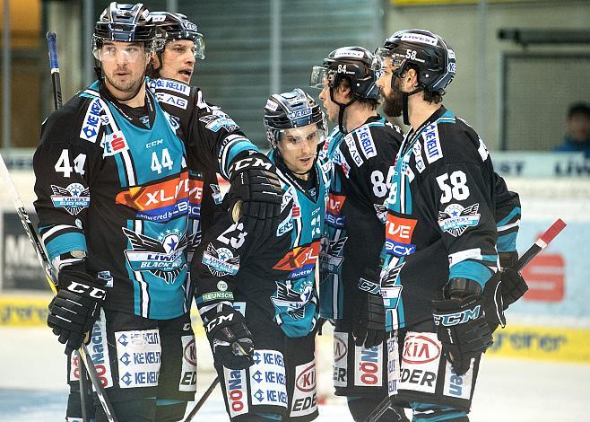 Linz feiert EHC Liwest Black Wings Linz vs KHL Medvescak Zagreb, Platzierungsrunde