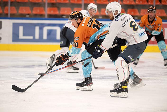 Andris Dzerins (Steinbach Black Wings Linz), Marko Collak (MAC Budapest)  Steinbach Black Wings Linz  vs MAC Budapest