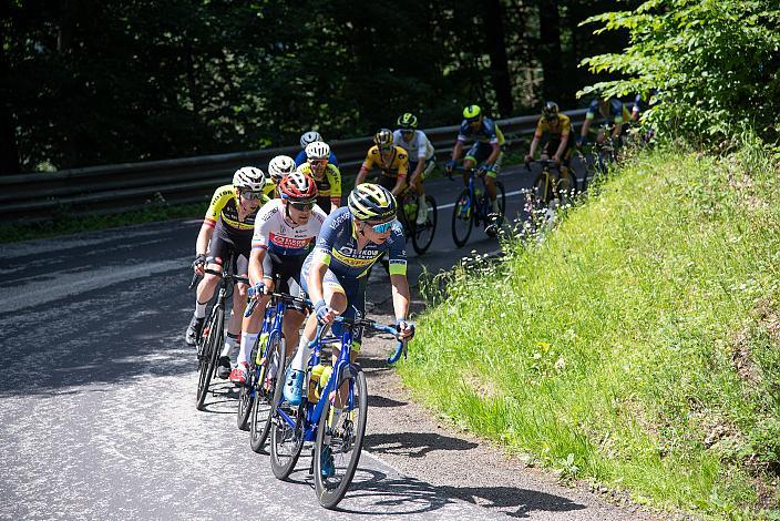  Team Elkov Kasper (CZE) führt das Feld an Eferding - Niederkappel,  Int. Raiffeisen Oberösterreich Rundfahrt UCI Kat. 2.2