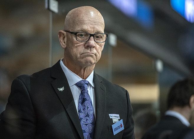 Head-Coach Tom Rowe (EHC Liwest Black Wings Linz) EHC Liwest Black Wings Linz vs HC TWK Innsbruck Die Haie